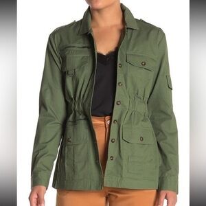 Kendall & Kylie Green Military Jacket